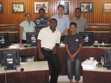 Picture of Greg with the team in Vanuatu